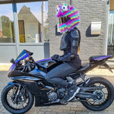 Couvre Casque Moto - Peluche Multicolor - Le Pratique du Motard