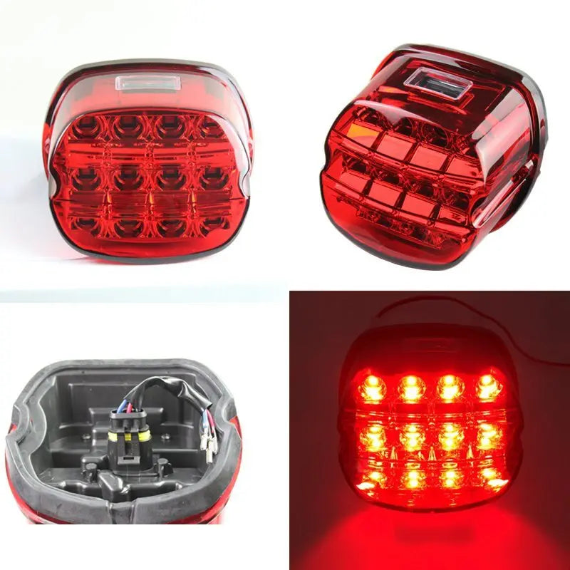 Feu arrière 3 en 1 harley - Rouge Le Pratique du Motard