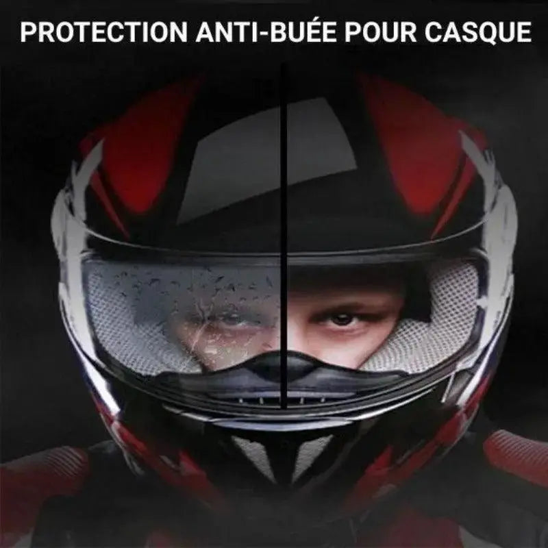 Film anti buee casque pour moto Anti-buée étanche autocollant pour Visière  de Casque film de protection universel Disc autocollant