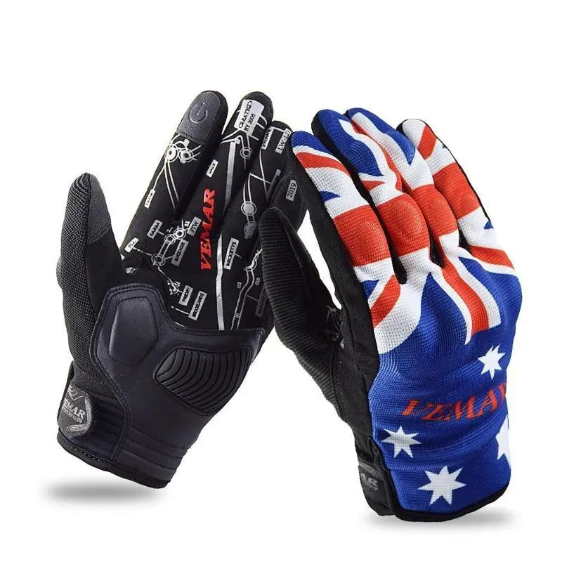 Gants de moto été | SkullGrind rouge Le Pratique du Motard