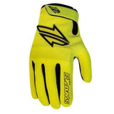 Gants Moto cross Jaune Fluo -Homologué Le Pratique du Motard