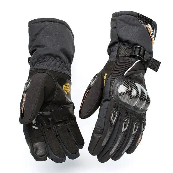 BORLENI Gants Moto Hiver Homologué Homme Imperméables en Fibre de