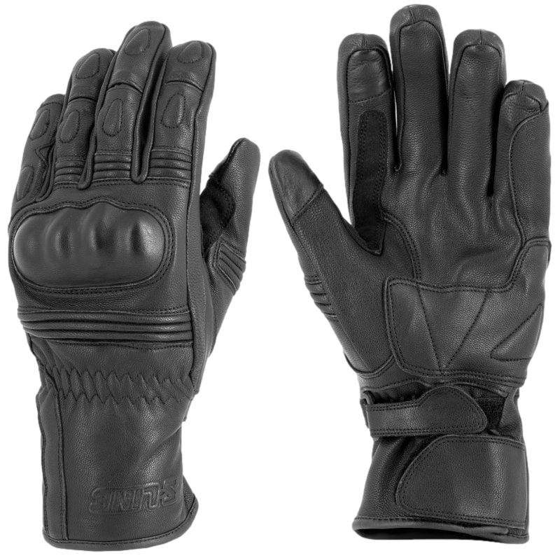 Gants En Similicuir Noir Pour Homme Et Femme - Hiver Tactiles, Chauffants, Coupe-Vent - Pour Conduite, Moto, Randonnée Et Sports Extérieurs