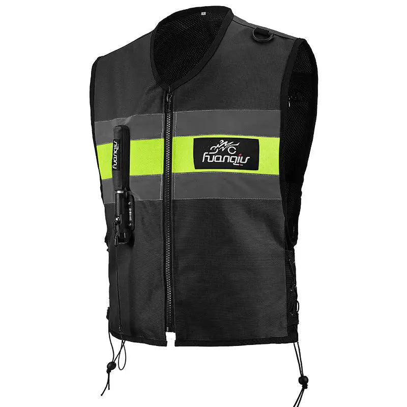 Sac À Dos Moto étanche 25l Jaune fluo + option gonflage protection