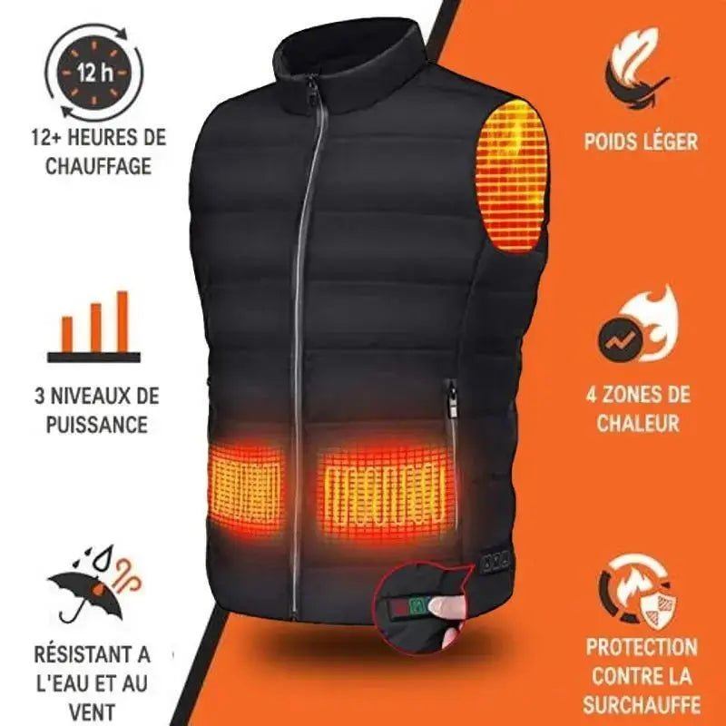 Gilet chauffant moto Unisexe JACKHEAT™ - LE PRATIQUE DU MOTARD