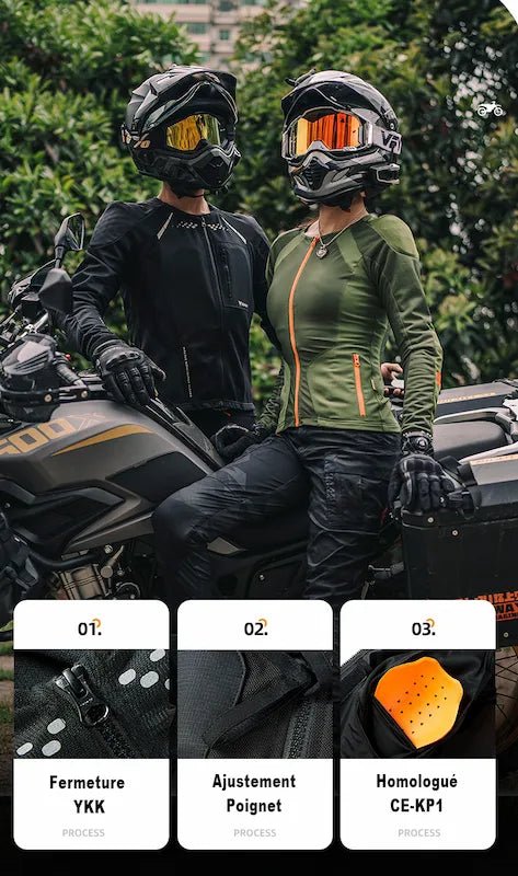 Gilet protection moto femme | PRO-TEK - LE PRATIQUE DU MOTARD