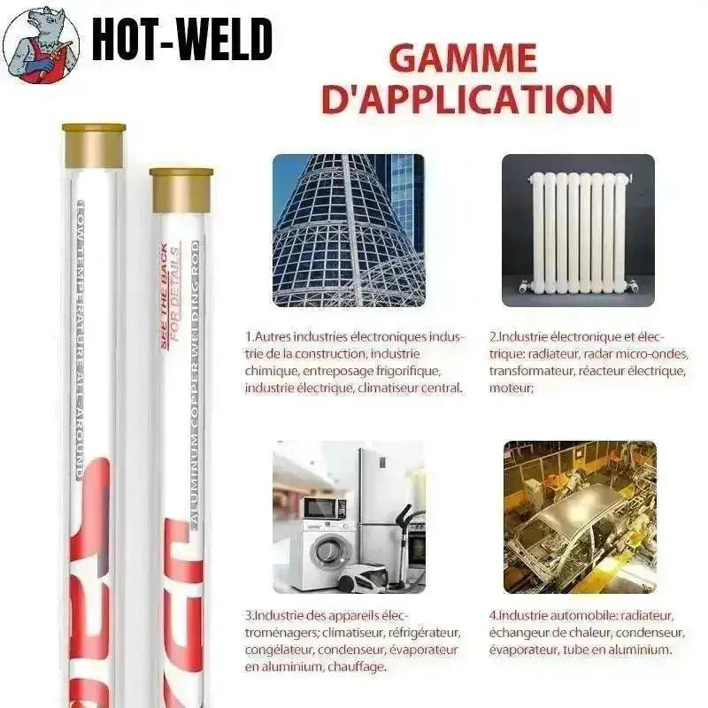HOT-WELD - Baguette de soudure Aluminium - Le Pratique du Motard
