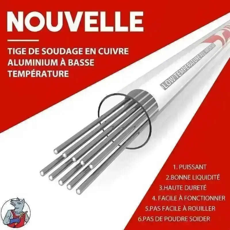 50pcs 2*500mm Baguette de Soudure Aluminium basse température Al souder Rod  Pas besoin de poudre de soudure - Cdiscount Bricolage