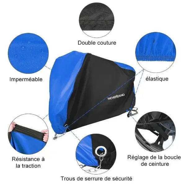 Housse de Protection Moto- Bleu Le Pratique du Motard