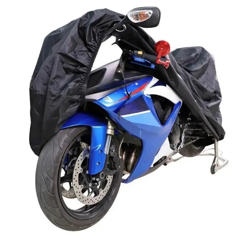 Housse de Protection pour Moto 245x105x125 cm Imperméable Bande