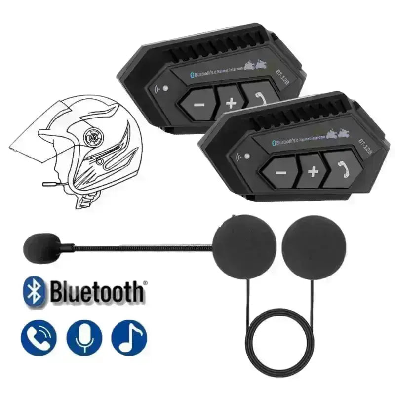 Casque BT-12 Bluetooth Casque / Interphone Interphone Moto Mains Libres