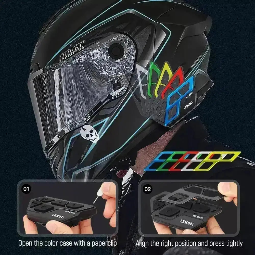 Intercom moto - LEXIN & COM - Le Pratique du Motard