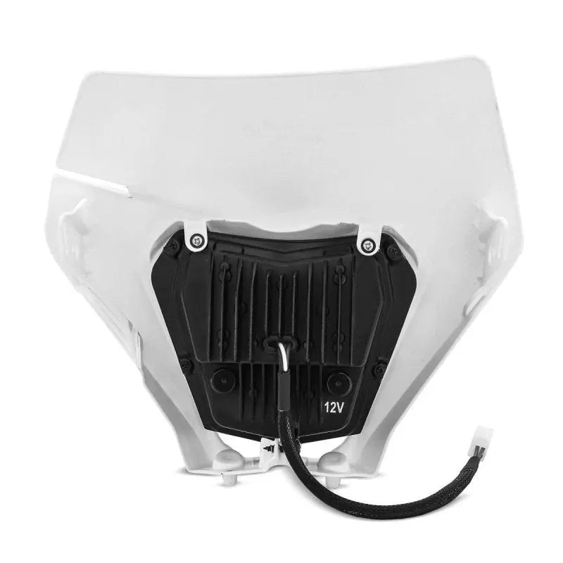 Lampe de Phare LED moto ECE homologuée + Plaque Enduro Offroad Universel XDure SW2 DRL blanc Le Pratique du Motard