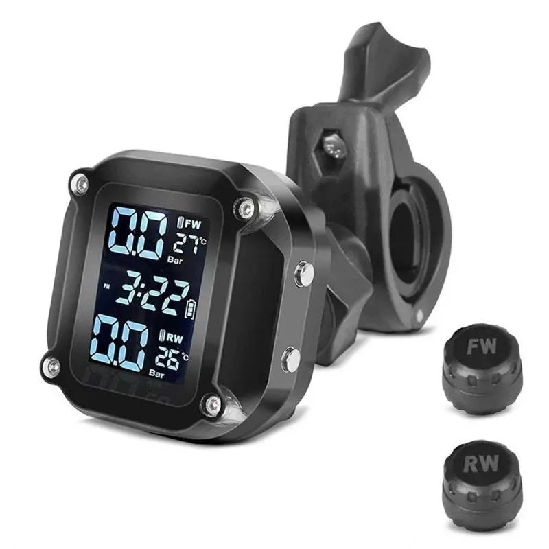 Pack : Phare additionnels LED moto + Système de surveillance de la pression des pneus avec indicateur de température Le Pratique du Motard