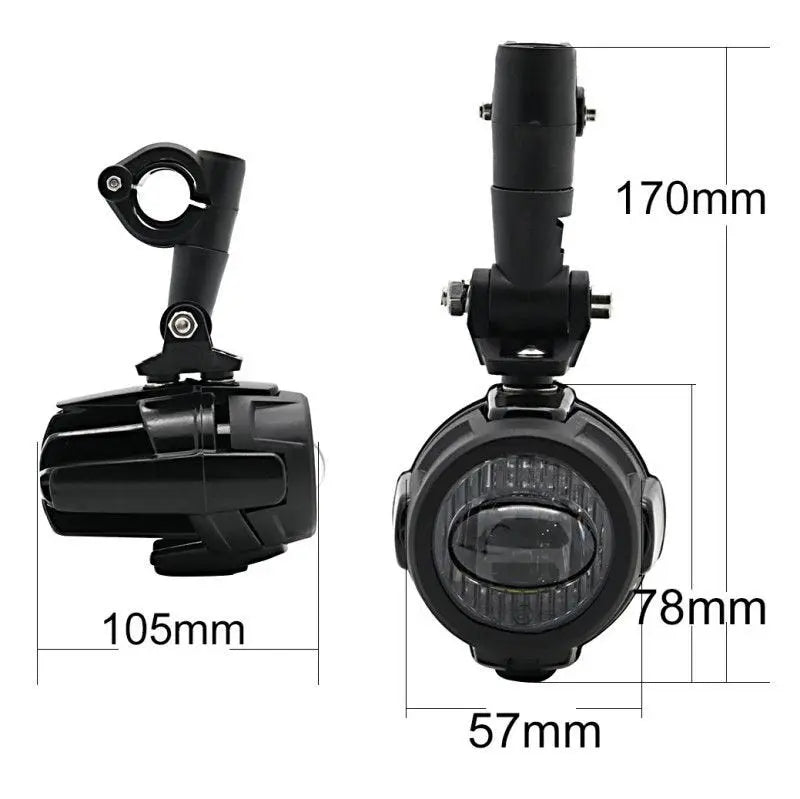 Pack : Phare additionnels LED moto + Système de surveillance de la pression des pneus avec indicateur de température Le Pratique du Motard