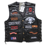 Gilet cuir biker personnalisé - LE PRATIQUE DU MOTARD