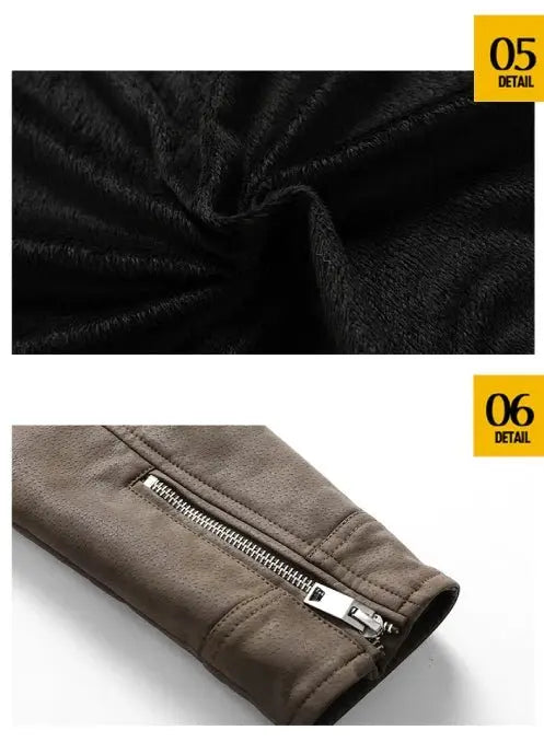 Perfecto Cuir Marron Homme Le Pratique du Motard