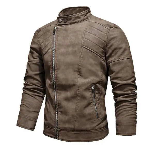 Perfecto Cuir Marron Homme Le Pratique du Motard