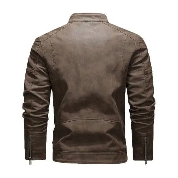 Perfecto Cuir Marron Homme Le Pratique du Motard
