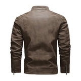 Perfecto Cuir Marron Homme Le Pratique du Motard