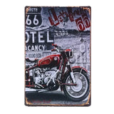 Plaque décorative métalique Moto Garage - Le Pratique du Motard