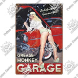 Plaque décorative métallique Garage - Le Pratique du Motard