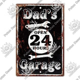 Plaque décorative métallique Garage - Le Pratique du Motard