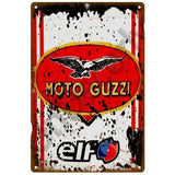 Plaque décorative métallique Moto Guzzi - Le Pratique du Motard