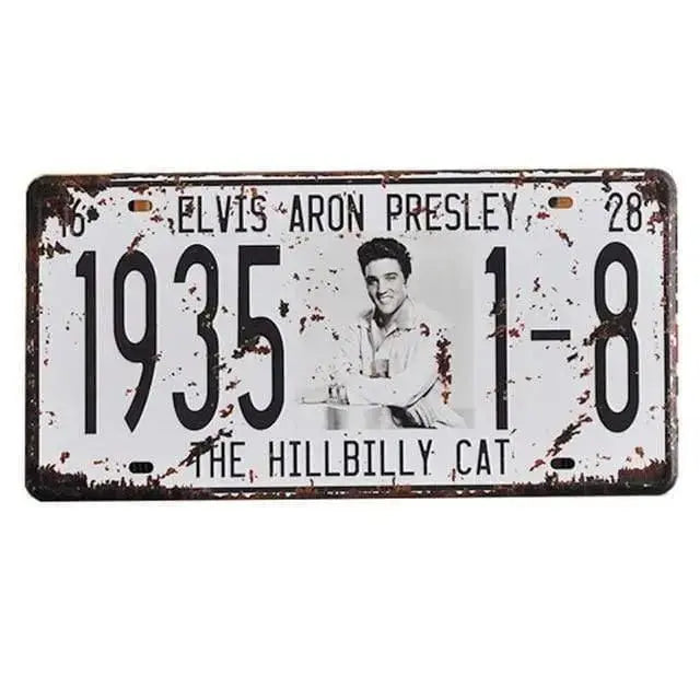Plaque immatriculation Américain Vintage - Le Pratique du Motard