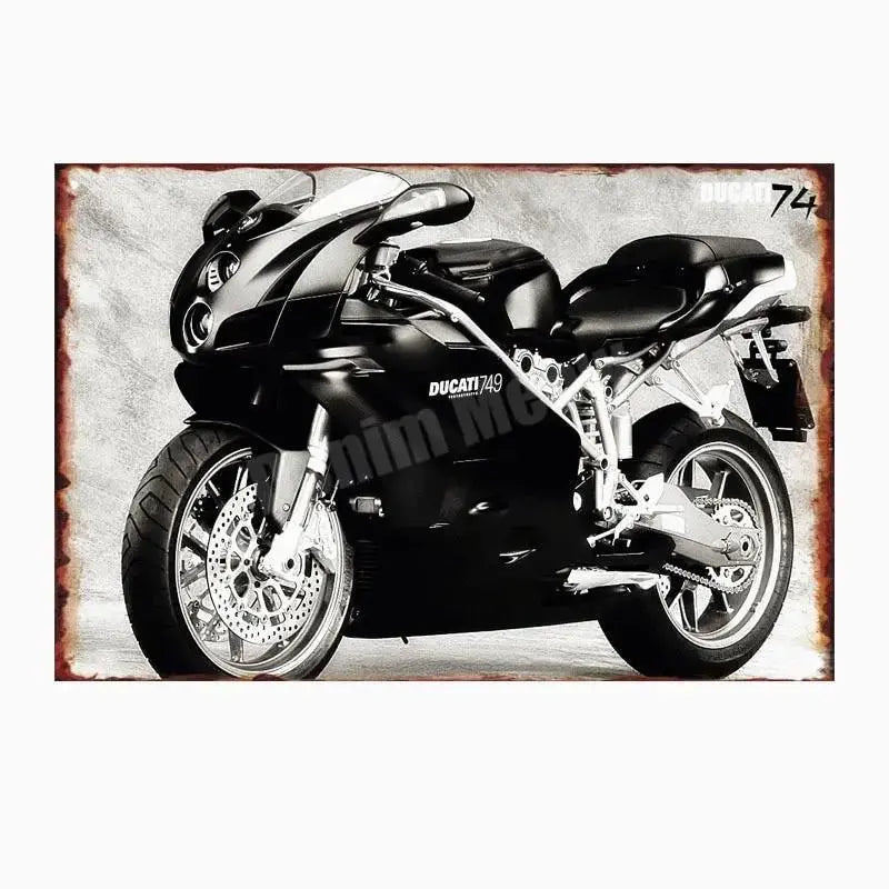 Plaque métalique décorative DUCATI CORSE - Le Pratique du Motard