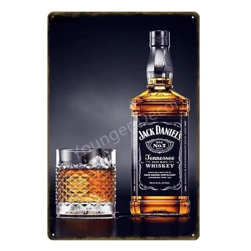 Plaque métallique décorative "Jack Daniel'S" - Le Pratique du Motard