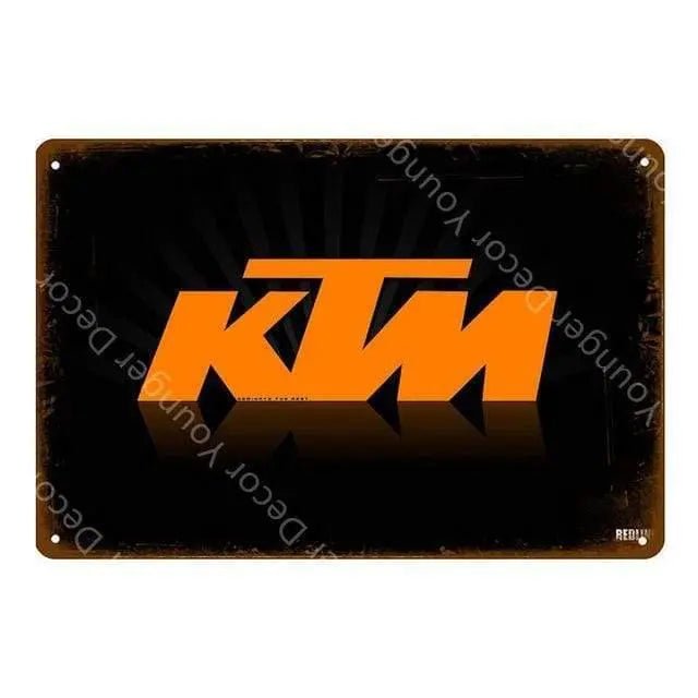 Plaque métallique Off-road KTM - Le Pratique du Motard