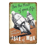 Plaque métallique "Vieille moto" - Le Pratique du Motard