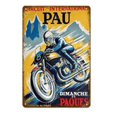 Plaque métallique "Vieille moto" - Le Pratique du Motard