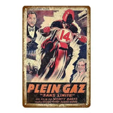 Plaque métallique "Vieille moto" - Le Pratique du Motard