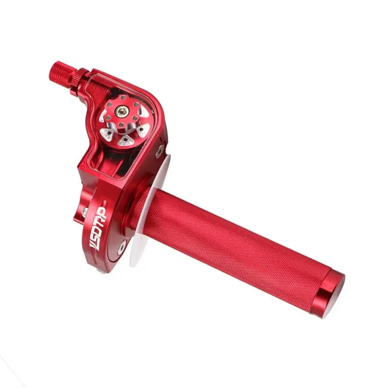 POIGNEE DE GAZ A TIRAGE RAPIDE NOEND ROUGE ANODISE - scooty?