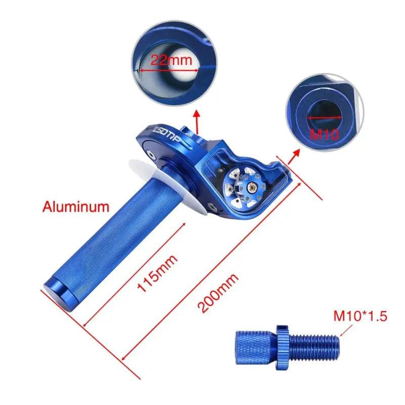 Poignées tirage rapide horloger - Aluminium Anodisé - Le Pratique du Motard