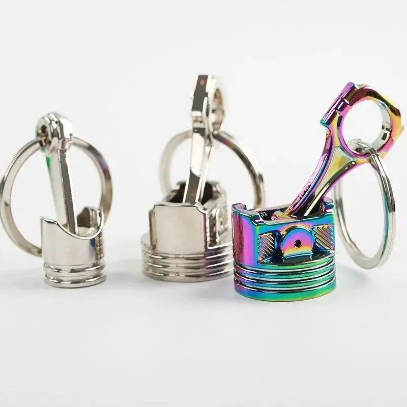 Porte-clé piston en métal - Le Pratique du Motard