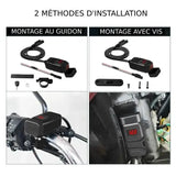 Prise USB moto Fast Charge + Voltmeter - Le Pratique du Motard