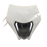 Projecteur LED moto + plaque Enduro Offroad blanc Le Pratique du Motard