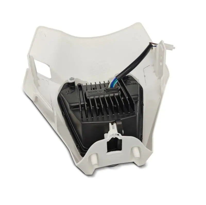 Projecteur LED moto + plaque Enduro Offroad blanc Le Pratique du Motard