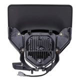 Projecteur LED moto + plaque Enduro Offroad noir Le Pratique du Motard