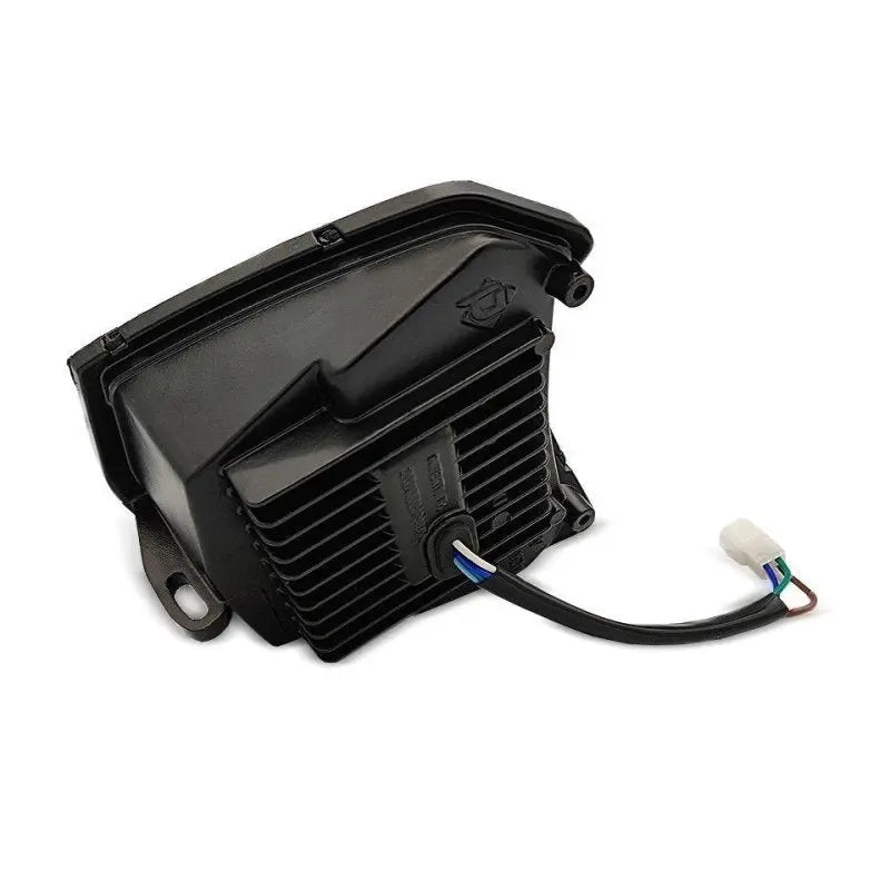 Projecteur LED moto + plaque Enduro Offroad SW1 DRL noir Le Pratique du Motard