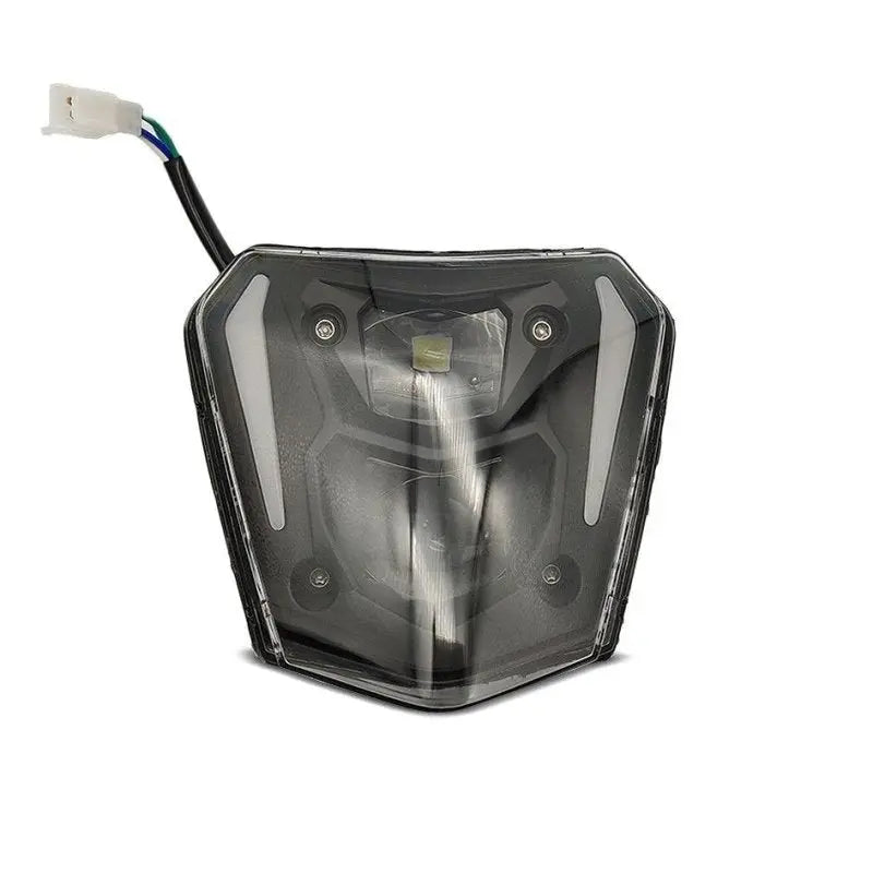 Projecteur LED moto + plaque Enduro Offroad SW1 DRL noir Le Pratique du Motard