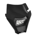 Projecteur LED moto + plaque pour Enduro XDure BK2 carenage Universel noir Le Pratique du Motard