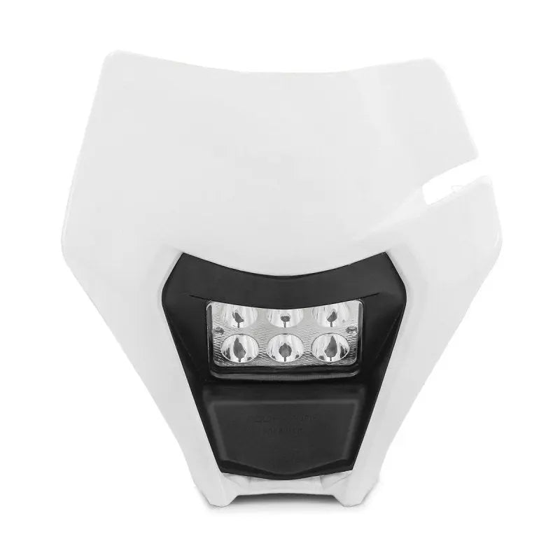 Projecteur LED moto + plaque pour Enduro XDure BK2 carenage Universel wit Le Pratique du Motard