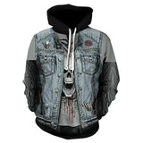 Pull a capuche SONS OF ANARCHY 3D - Le Pratique du Motard