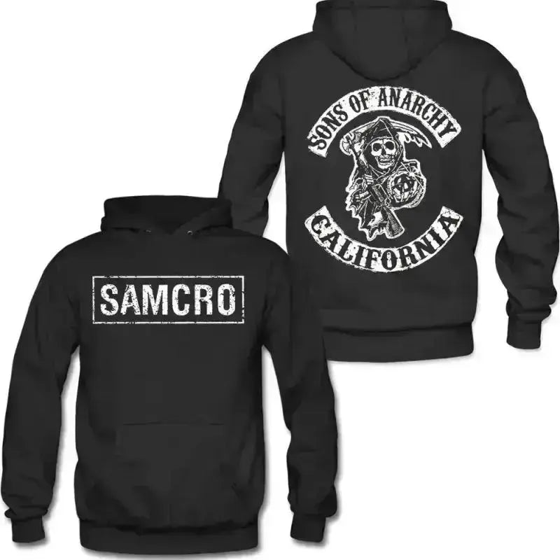 Pull a capuche " SONS OF ANARCHY" - SAMCRO - Le Pratique du Motard