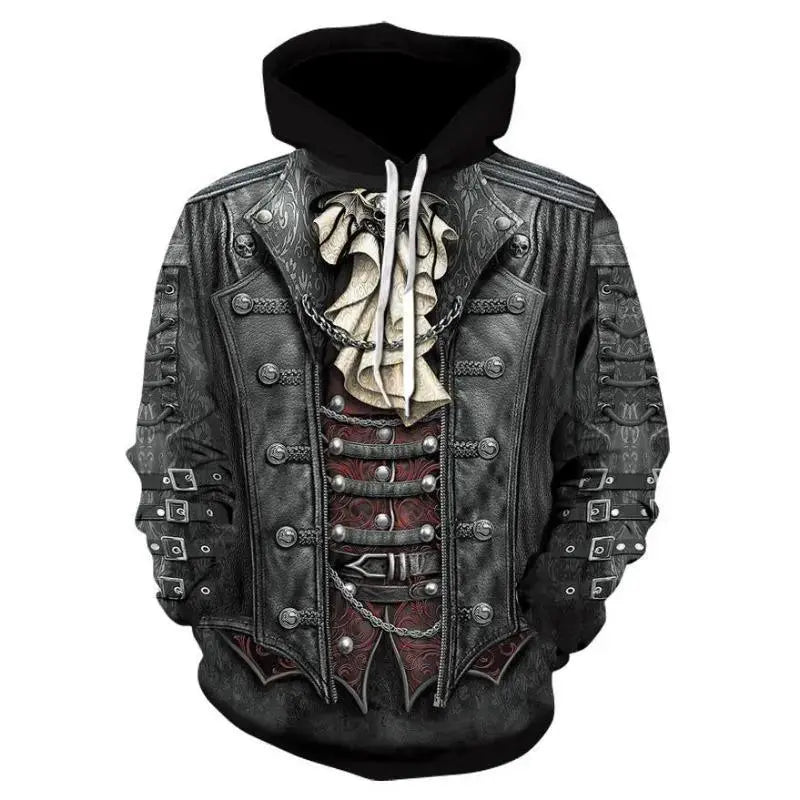 Pull a capuche tête de mort 3D - Le Pratique du Motard