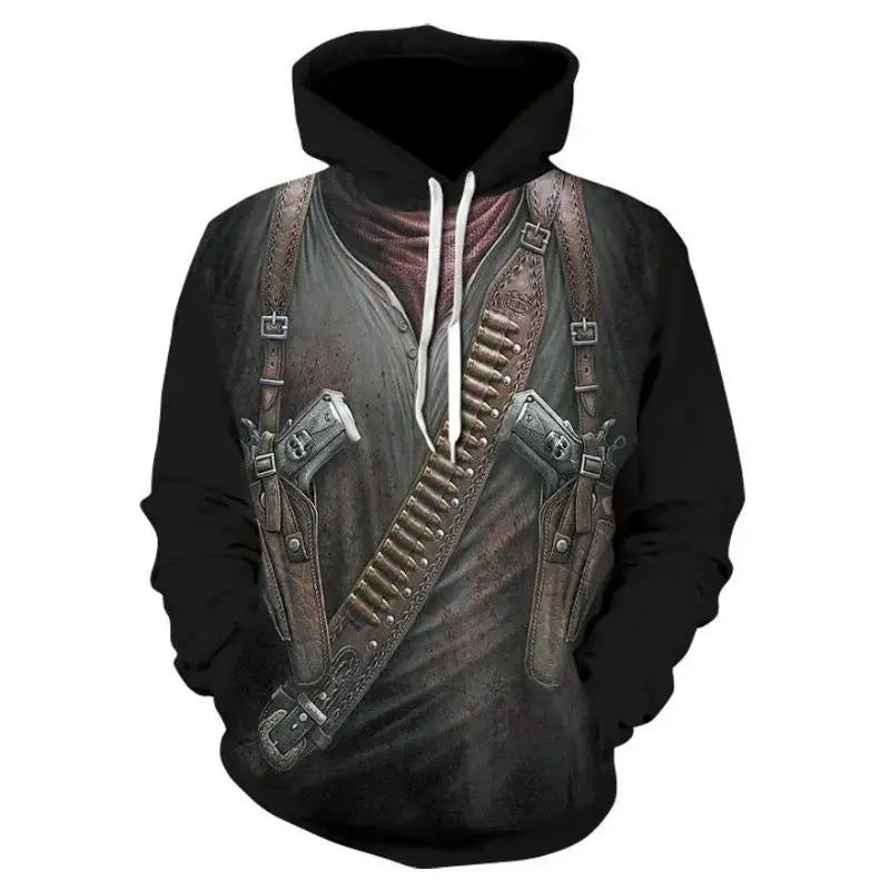 Pull a capuche tête de mort 3D - Le Pratique du Motard